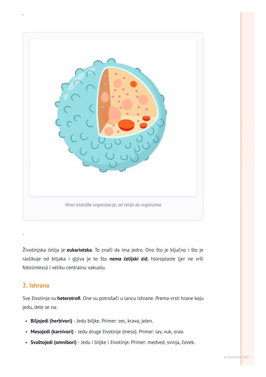 # Opšte karakteristike životinja

Uvod: Šta je zajedničko svim životinjama?

Životinje čine jedno od carstava živih bića. Ima ih svuda u vod