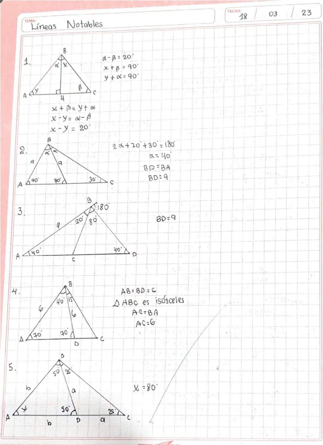 Líneas Notables en Geometría