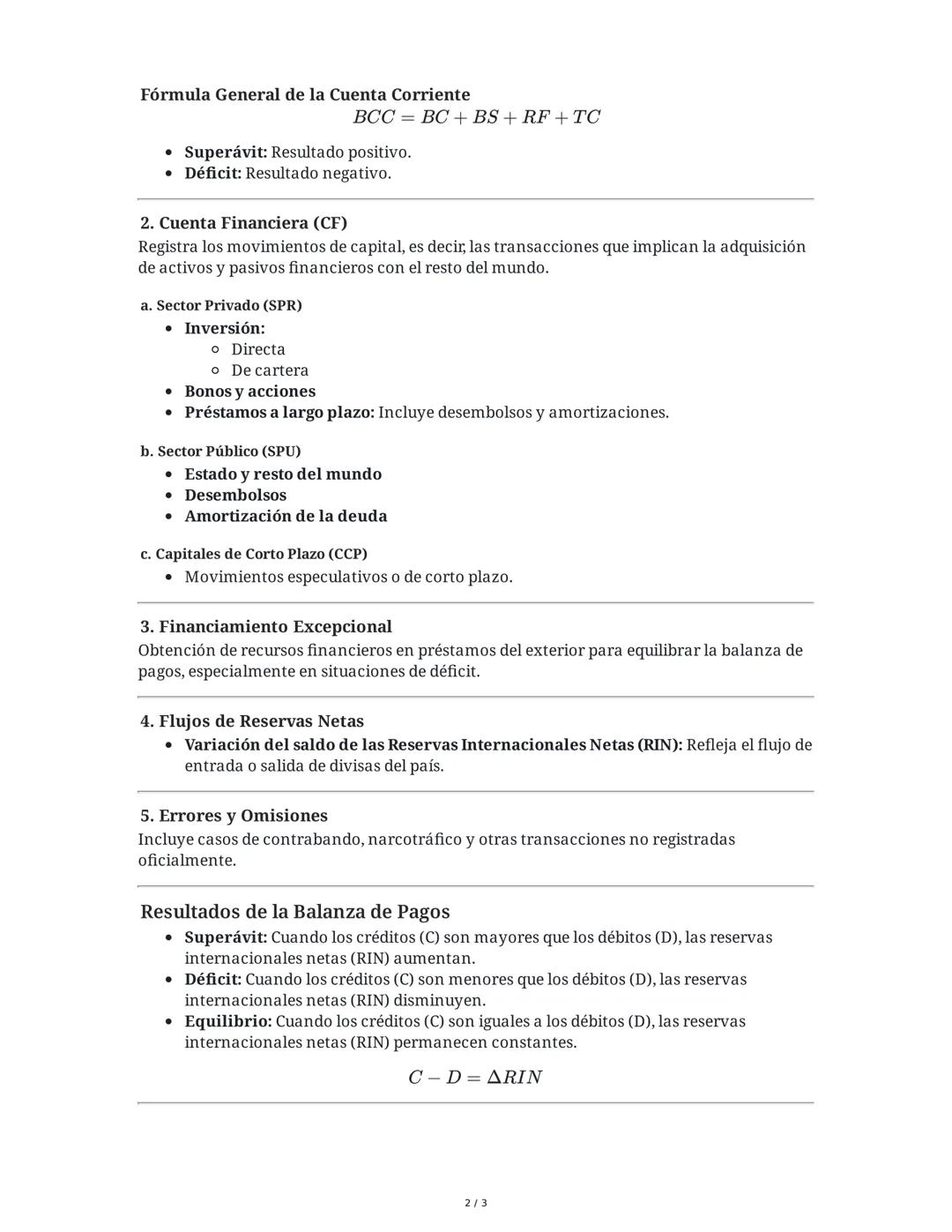 ## Balanza de Pagos

La balanza de pagos es un registro sistematizado de las operaciones económicas de un país
con el resto del mundo. Es el