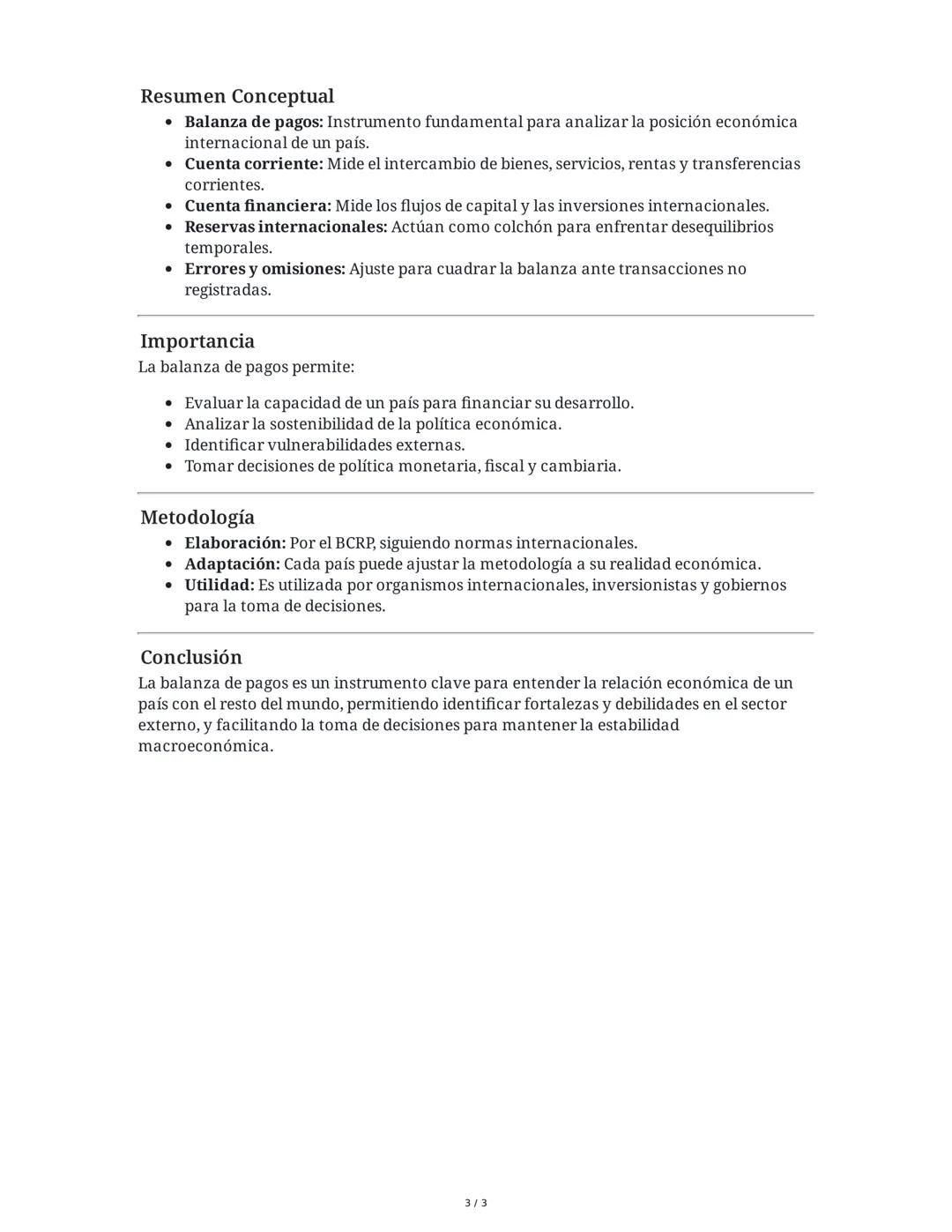 ## Balanza de Pagos

La balanza de pagos es un registro sistematizado de las operaciones económicas de un país
con el resto del mundo. Es el