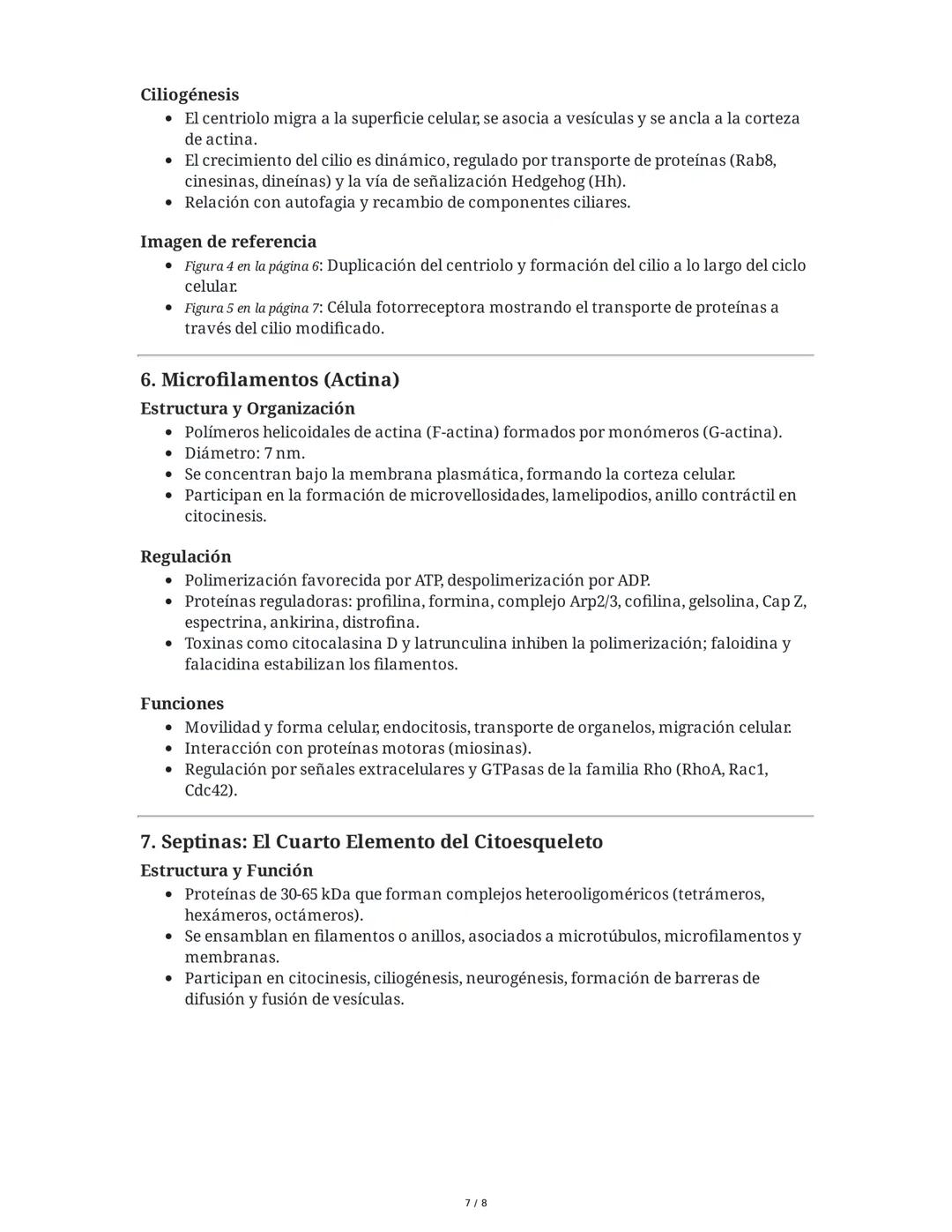 El Citoesqueleto: Un Componente Fundamental en la
Arquitectura y Fisiología Celular
Resumen General
El citoesqueleto es una red dinámica de 