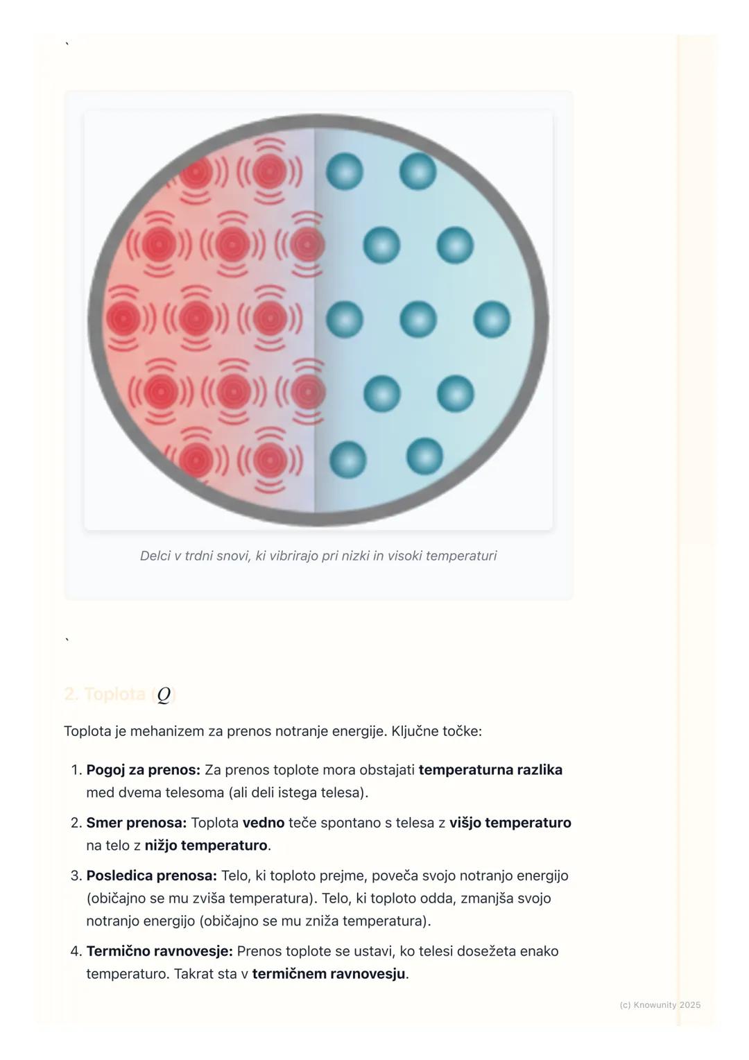 ## 5.2. Notranja energija in
toplota

Uvod v notranjo energijo in toploto

Pogosto v vsakdanjem življenju uporabljamo besedi "toplota" in "t