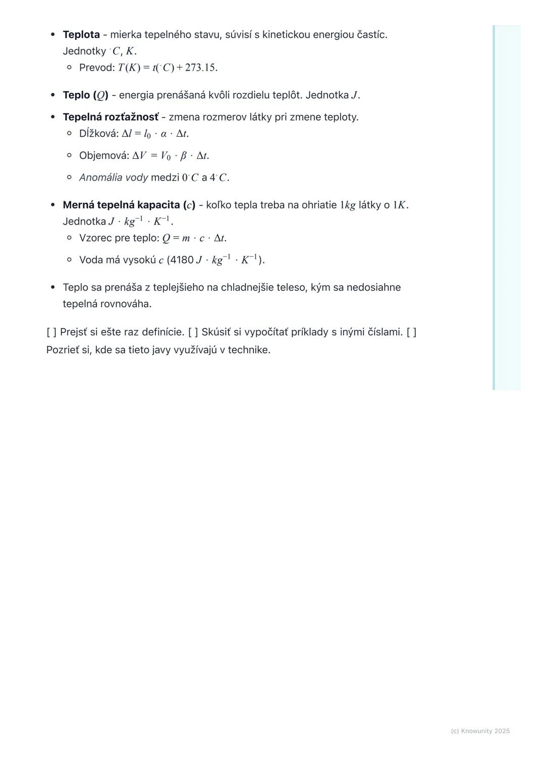 # Teplota a teplo

## Úvod do témy

Ahojte! Dnes si prejdeme dôležitú tému z fyziky - teplotu a teplo. Je to základ
termodynamiky a stretáva