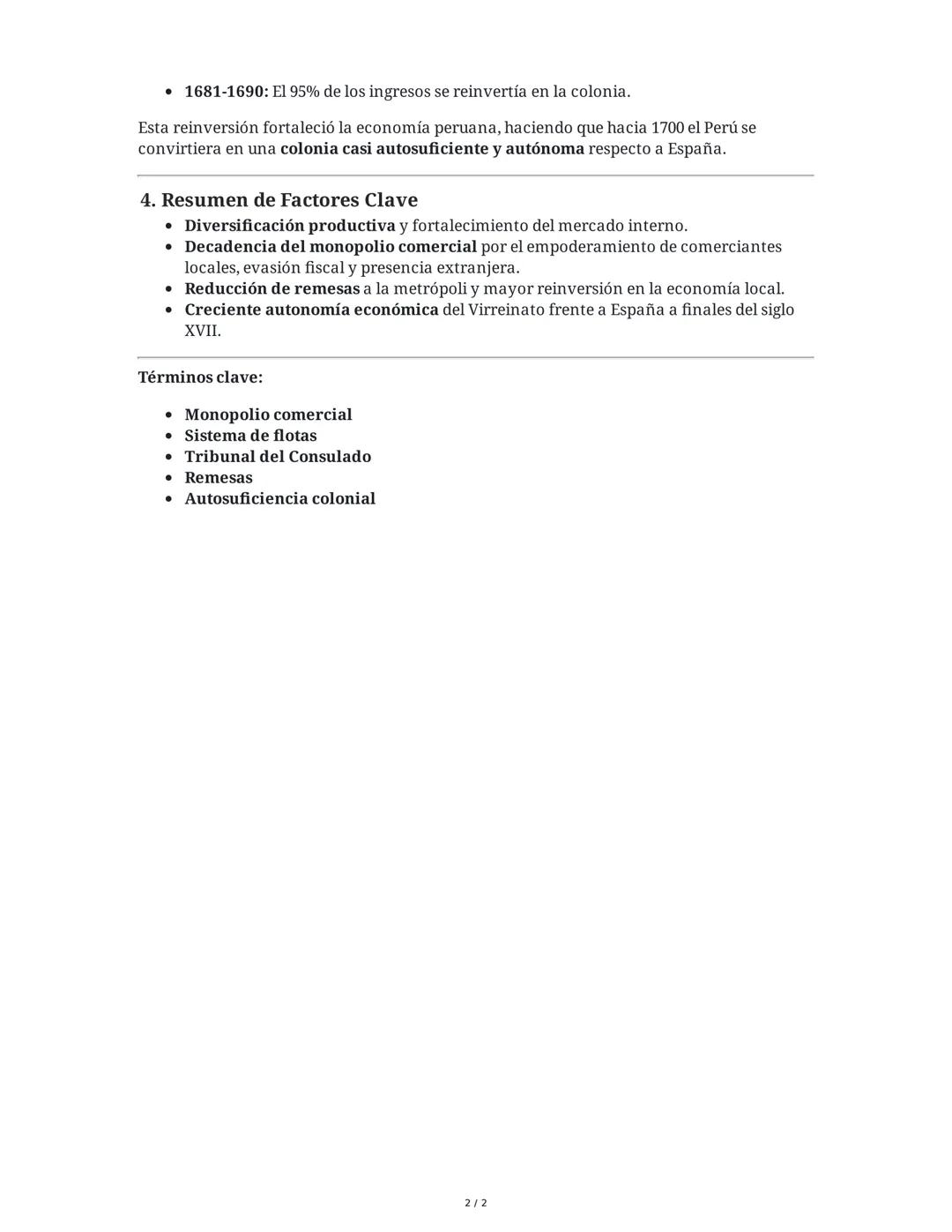 La Situación Económica en el Virreinato
1. Reestructuración del Modelo Económico Colonial en el Siglo XVII
Durante el siglo XVII, el Virrein