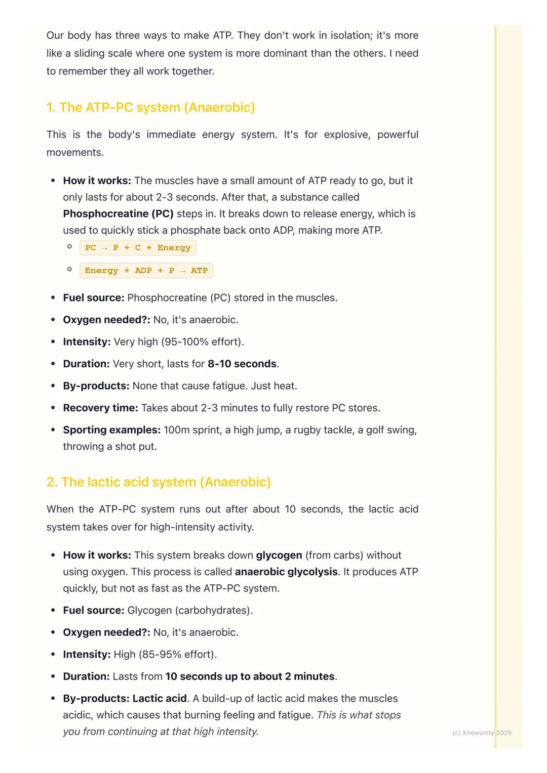 # Basic Energy Systems

Introduction to energy for movement

Everything we do in sport, from a quick sprint to a long-distance run, needs
en