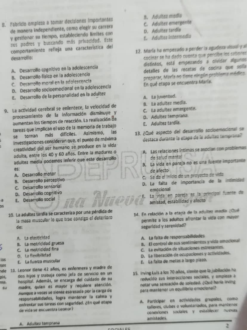# 8. Fabricio empieza a tomar decisiones importantes
de manera independiente, como elegir su carrera
y gestionar su tiempo, estableciendo lí