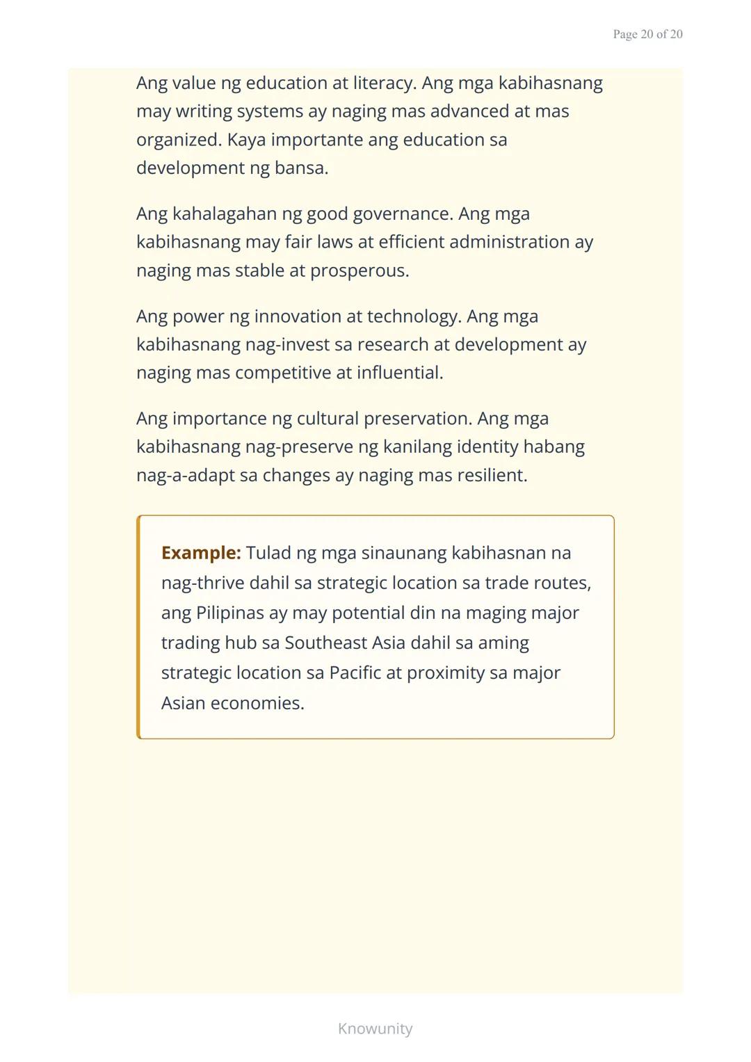 # Sinauang Kabihasnan ng Daigdig: Mesopotamia, Ehipto, Indus, at Tsina

Pag-aaral ng apat na mahahalagang sinaunang kabihasnan sa mundo

## 