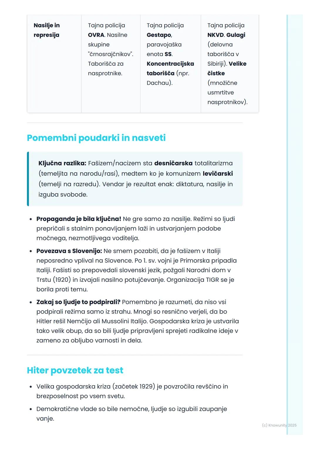 # Gospodarska kriza in vzpon
totalitarizmov (fašizem,
nacizem, komunizem)

## Uvod v gospodarsko krizo in totalitarizme

Po prvi svetovni vo