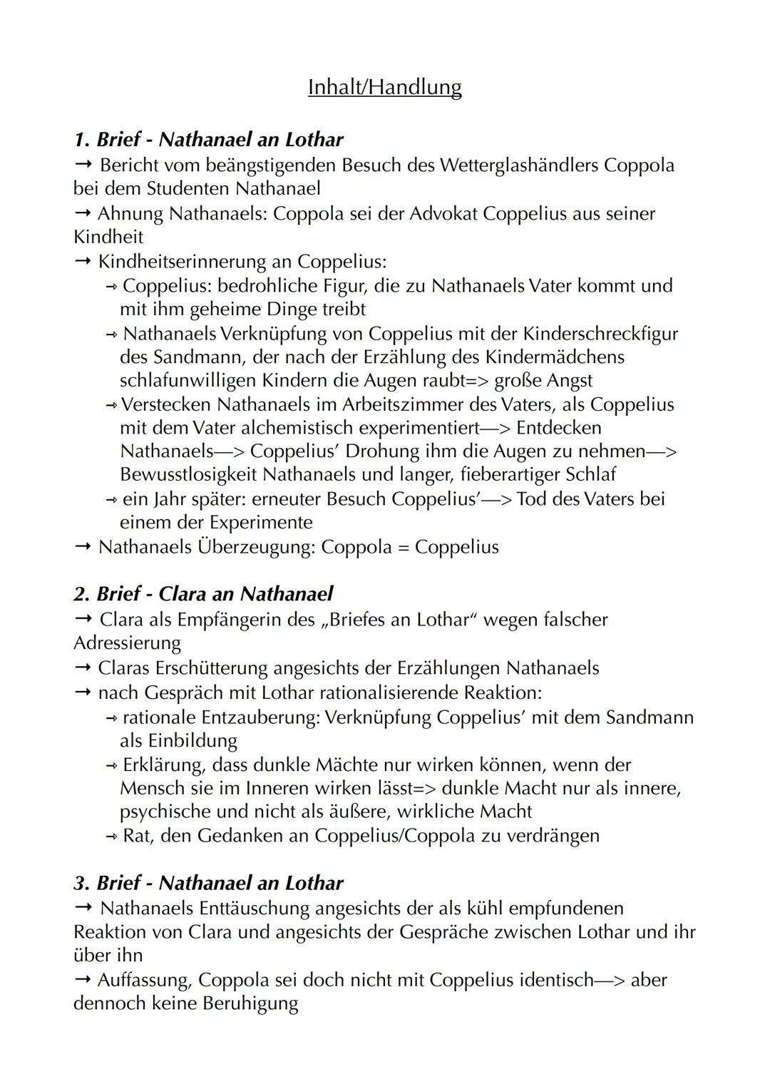 # Der Sandmann

Autor: Ε.Τ.Α. Hoffmann (Ernst Theodor Amadeus Hoffmann)
Jahr: 1816
Textsorte: Erzählung=> Novelle
Protagonisten: Nathanael, 