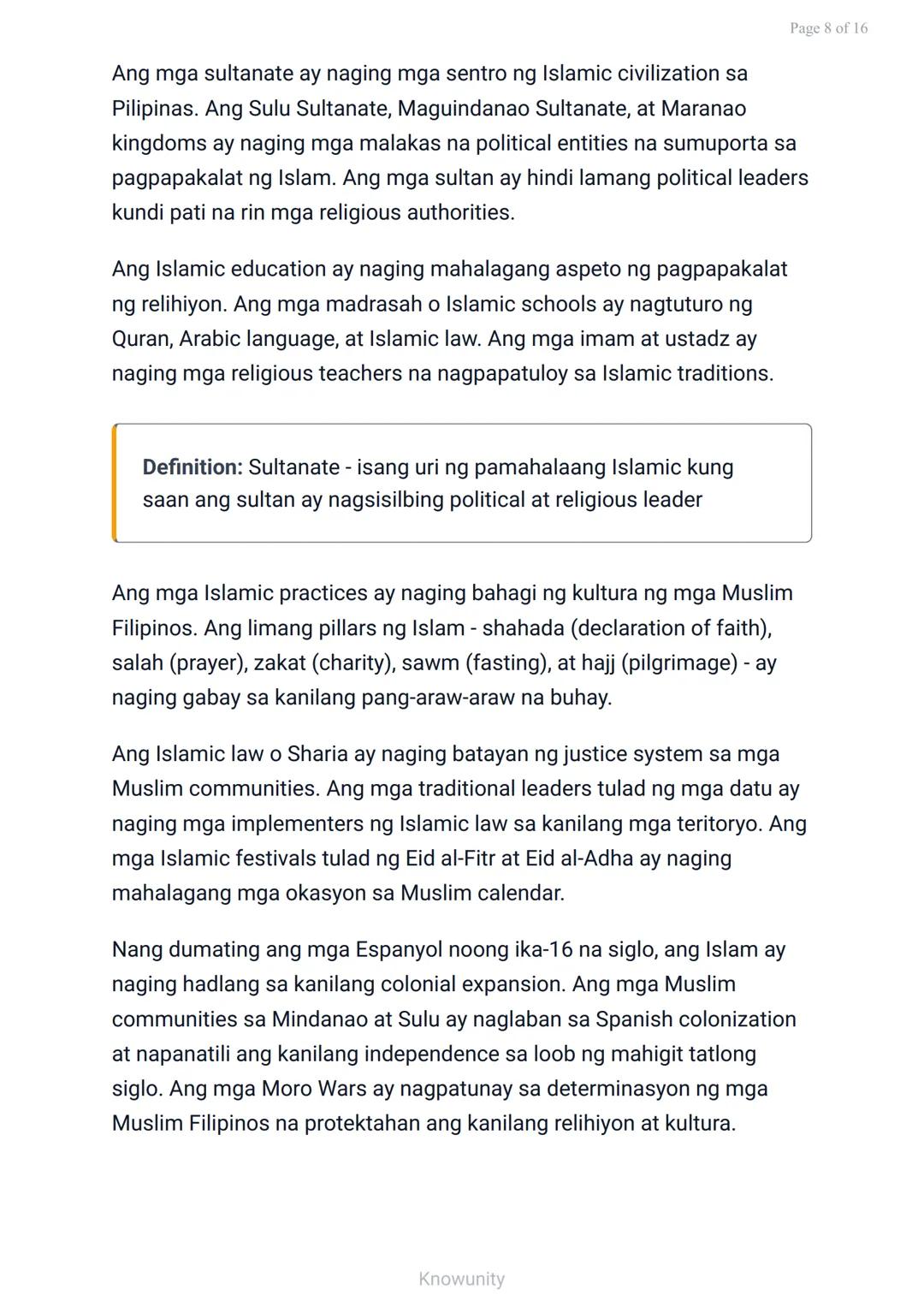 Mga Katutubong Paniniwala at Paglaganap ng Kristiyanismo at Islam
Pag-aaral sa mga sinaunang paniniwala at
pagdating ng mga relihiyon
Mga La