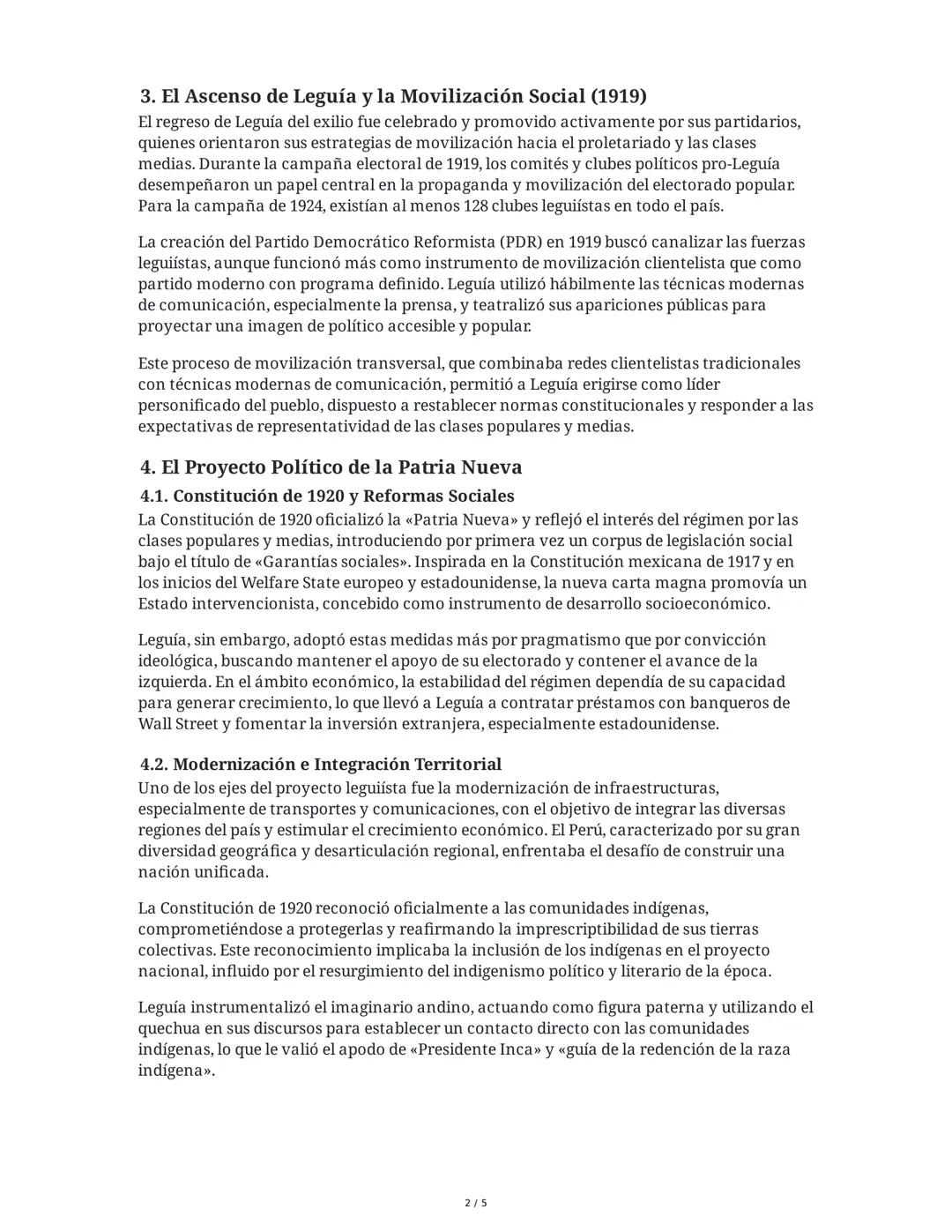 El <<Mito>>> Leguía: Imágenes y Poder en el Perú durante el
<<<Oncenio», 1919-1930

1. Introducción: El Oncenio y la Figura de Leguía
August