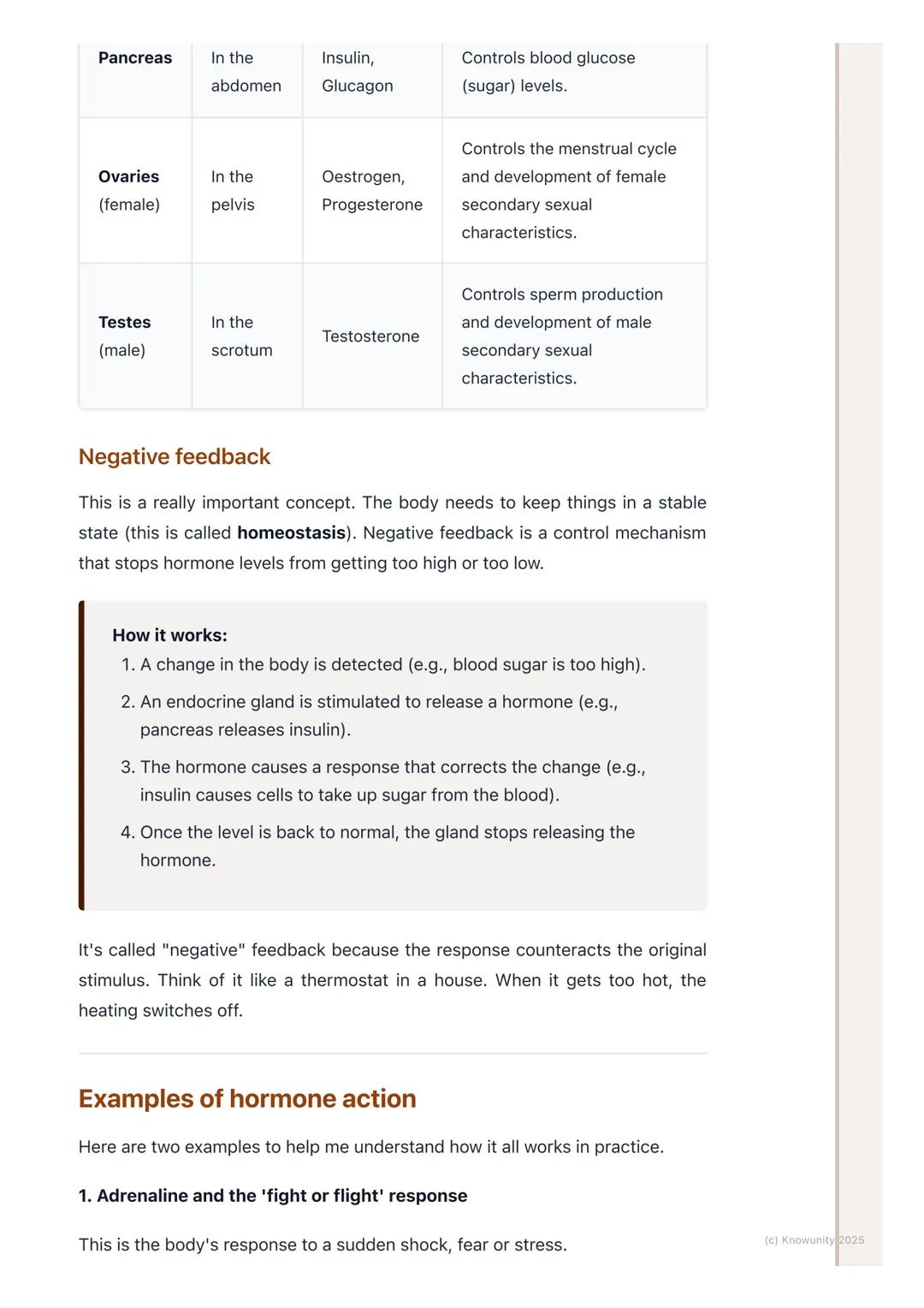 # The Endocrine System and
Hormones

Introduction to the endocrine system

The endocrine system is the second control system of the body, wo