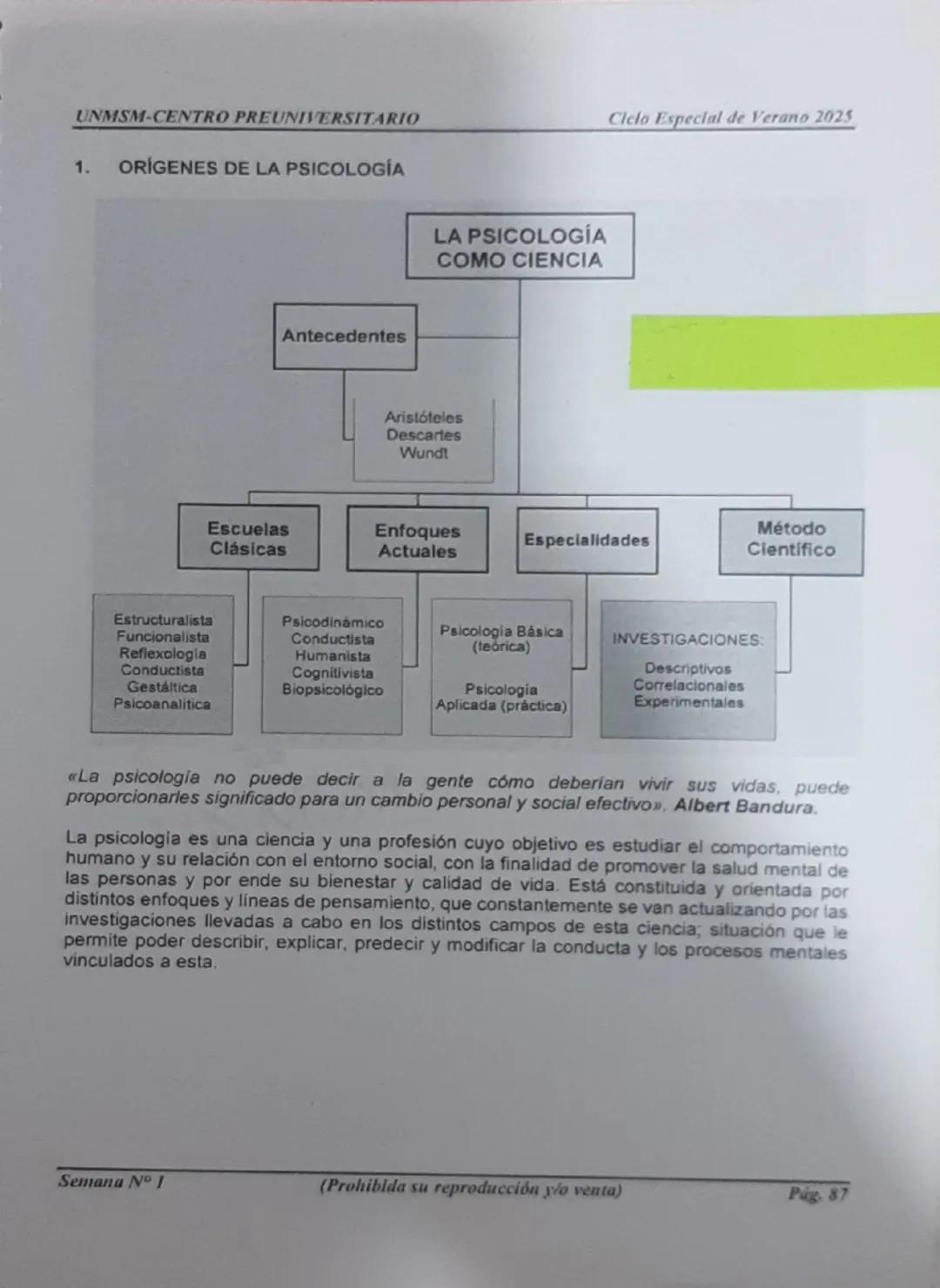 Psicologia pre unmsm 