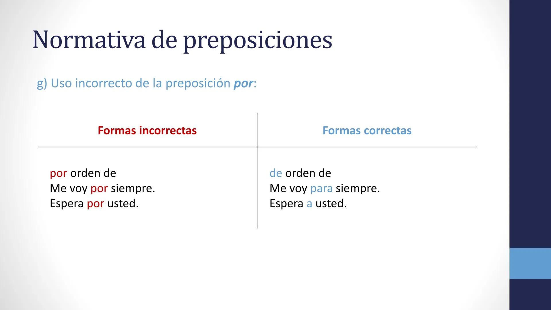 # Nexos II

Preposiciones

Normativa de preposiciones

Queísmo y dequeísmo # Preposiciones

Palabras:

a
durante
por
ante
en
según
bajo
entr
