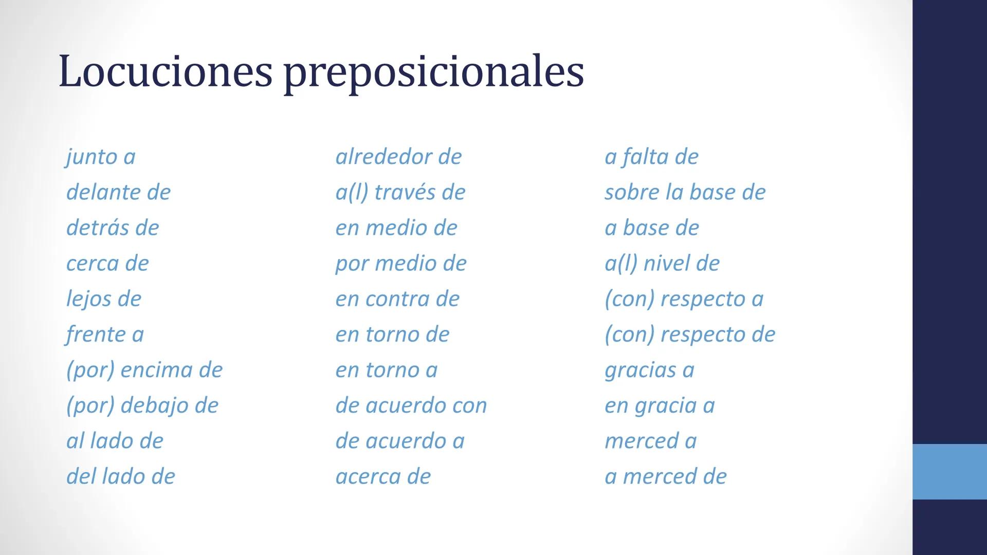 # Nexos II

Preposiciones

Normativa de preposiciones

Queísmo y dequeísmo # Preposiciones

Palabras:

a
durante
por
ante
en
según
bajo
entr