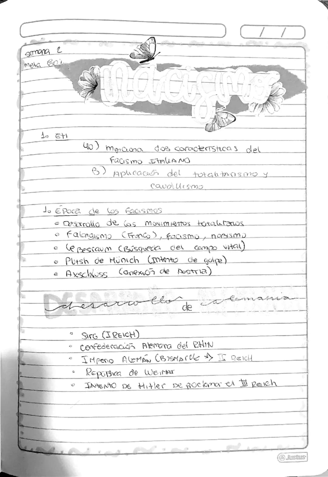 SEMANA 1
META 60%
Una ideología Y SISTEMA de GOBIERNO de caracter
totalitario curGido en Italia tras la primera
GUERRA MUNDIAL, Opvestoa la 