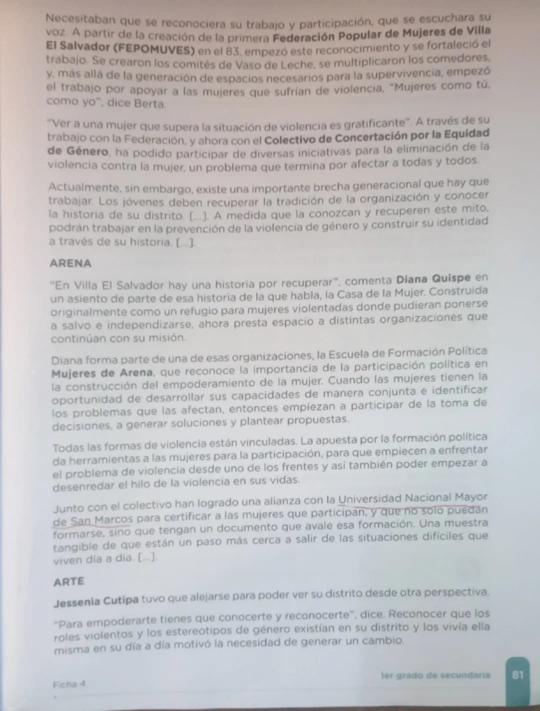 Texto 2
Responde desde tus saberes
•
Da una mirada rápida al siguiente texto
y responde: ¿de qué crees que tratará la
lectura teniendo en cu