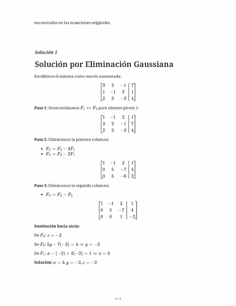 10 June 2025
Resolución de Sistemas de Ecuaciones Lineales
3x3
Tarea 1
Resuelve el siguiente sistema de ecuaciones lineales de 3 × 3 usando 