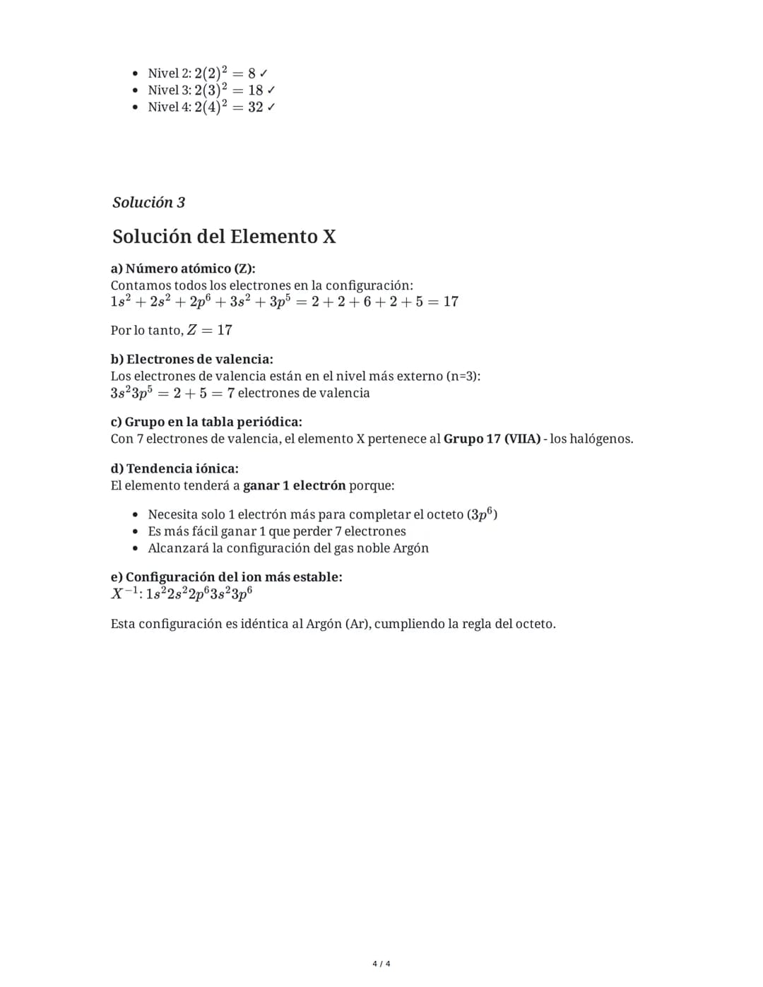 2 June 2025
Configuración Electrónica y Tabla Periódica
Tarea 1
Determina la configuración electrónica completa de los siguientes elementos 