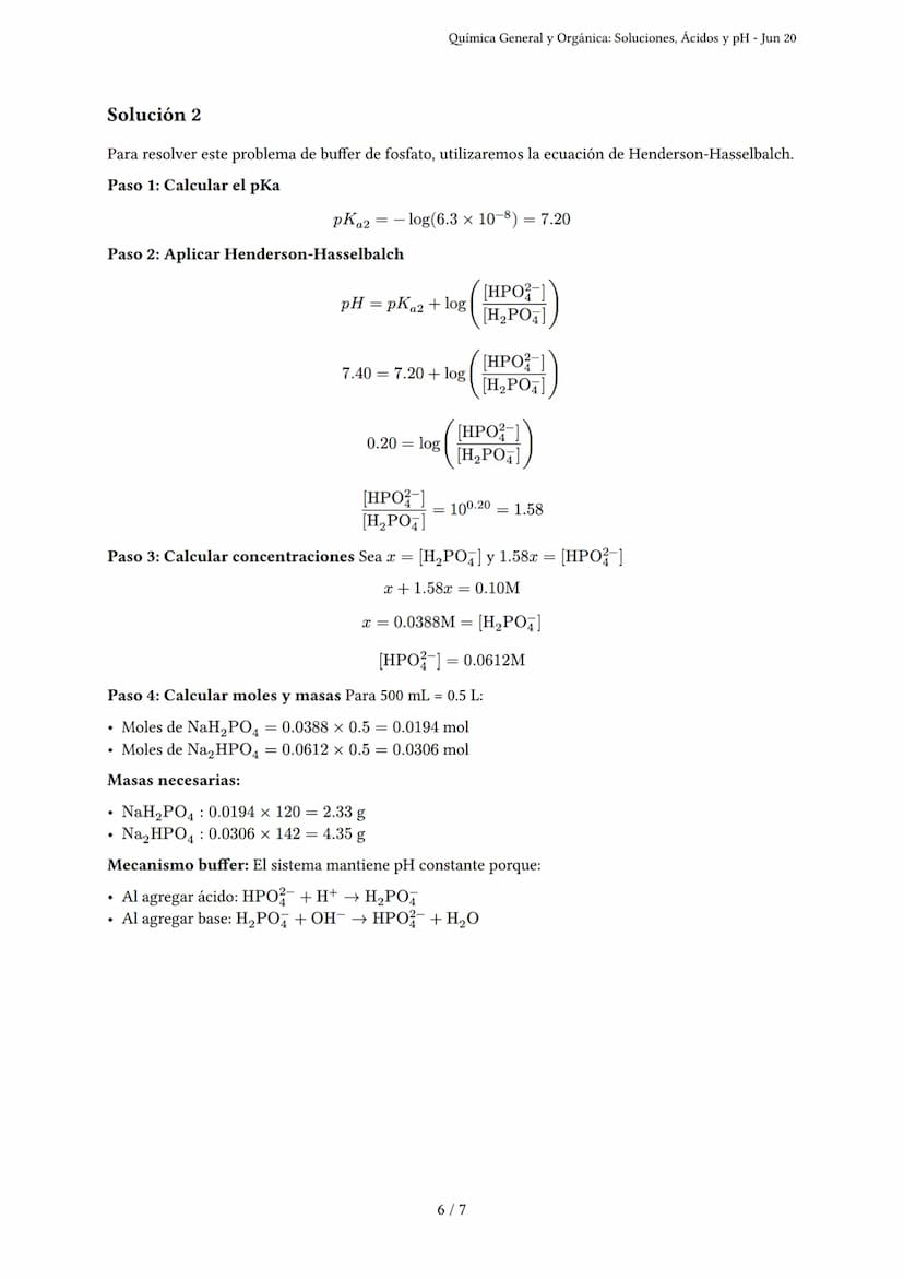 Química General y Orgánica: Soluciones, Ácidos y pH
Generado por dulce - Jun 20
Descripción: Evalúa soluciones, reacciones, ácidos, bases, p
