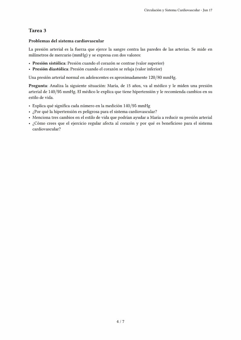 Circulación y Sistema Cardiovascular
Generado por Vania Aisa Severino Igreda - Jun 17
Descripción: Este examen evalúa la comprensión de la c