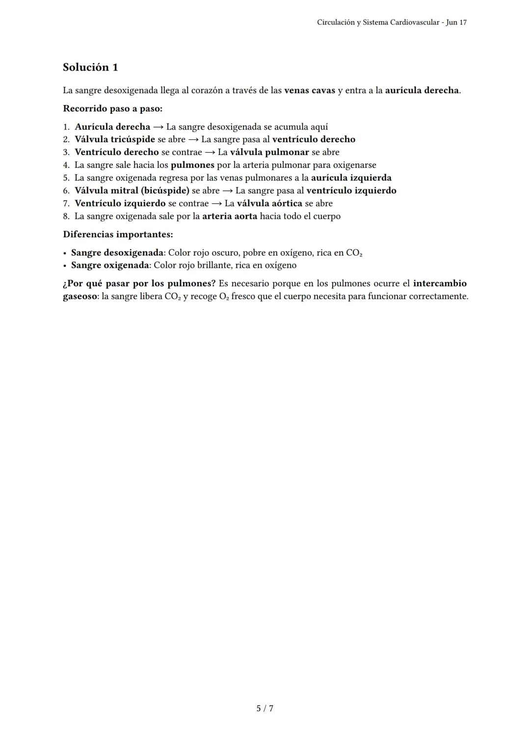 Circulación y Sistema Cardiovascular
Generado por Vania Aisa Severino Igreda - Jun 17
Descripción: Este examen evalúa la comprensión de la c