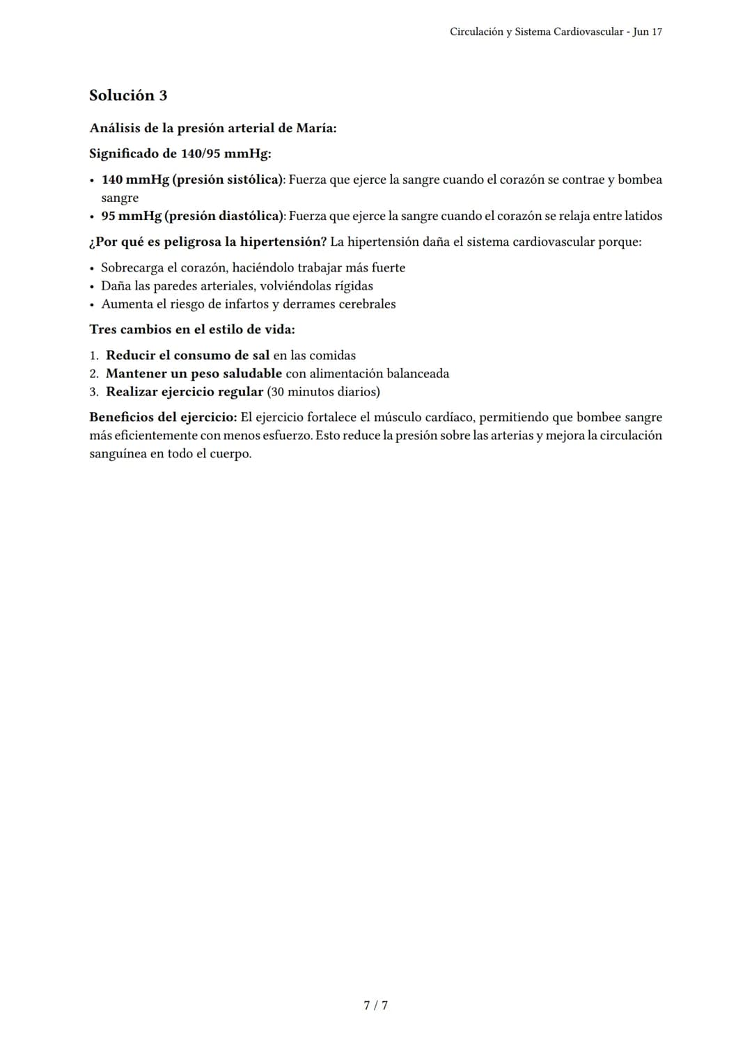 Circulación y Sistema Cardiovascular
Generado por Vania Aisa Severino Igreda - Jun 17
Descripción: Este examen evalúa la comprensión de la c