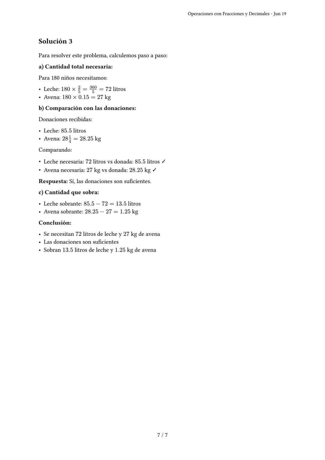 Operaciones con Fracciones y Decimales
Generado por Shirley Calixto - Jun 19
Descripción: Practica problemas de suma, resta, multiplicación 