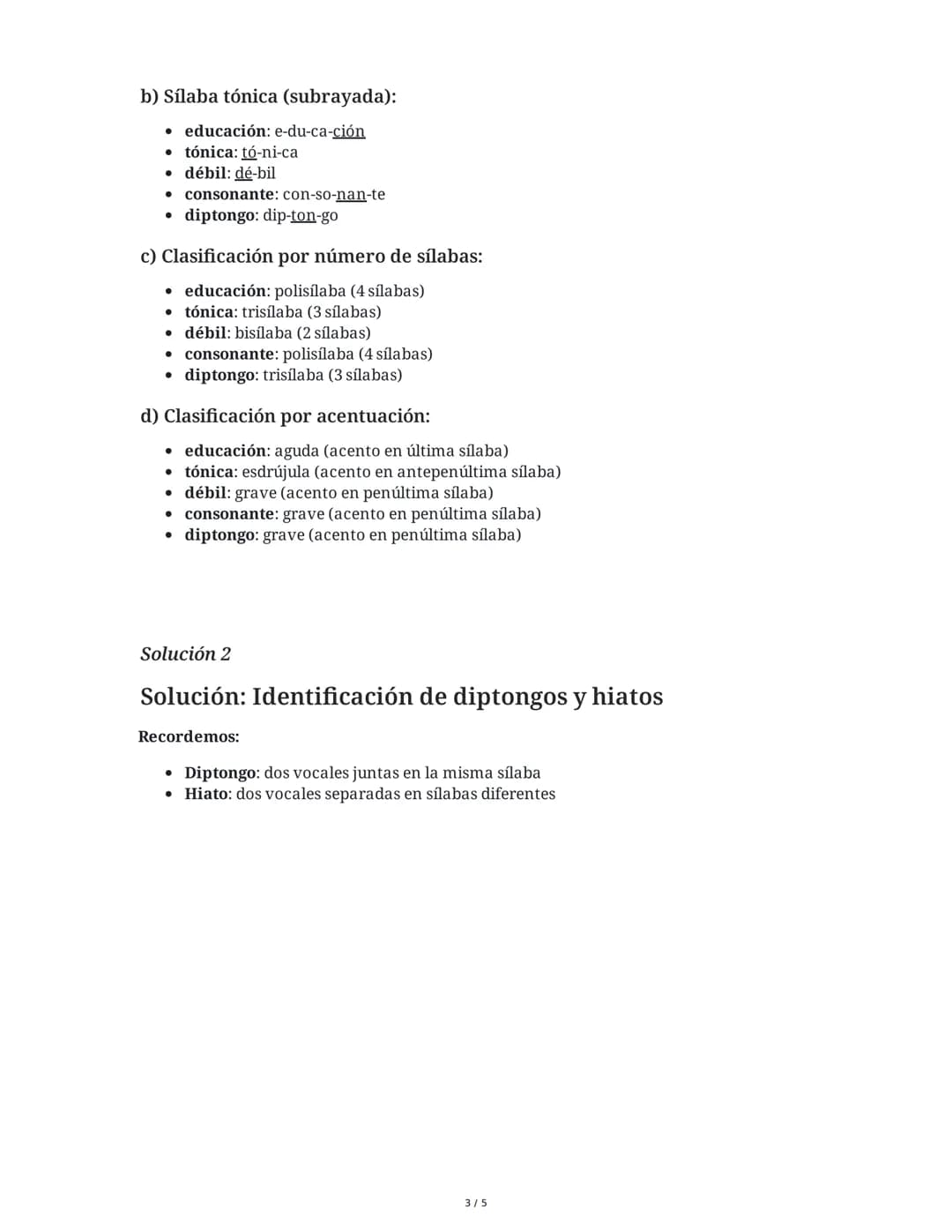 28 May 2025
Sílabas, Diptongos, Hiatos y Acentuación en
Español
Tarea 1
Análisis de sílabas y acentuación
Lee las siguientes palabras y real