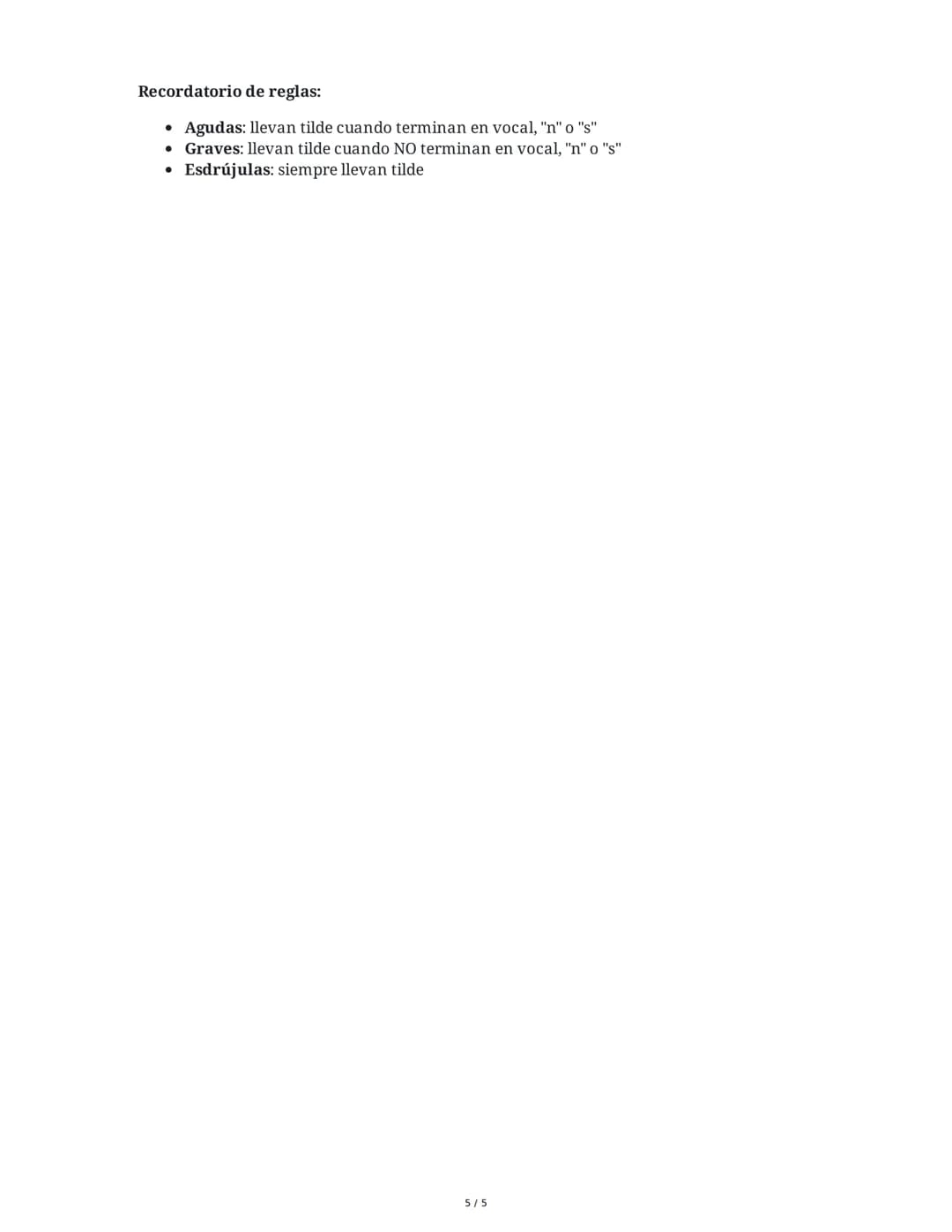 28 May 2025
Sílabas, Diptongos, Hiatos y Acentuación en
Español
Tarea 1
Análisis de sílabas y acentuación
Lee las siguientes palabras y real