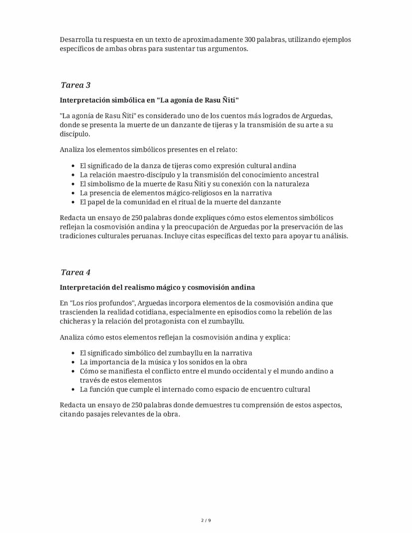 3 June 2025
Análisis Literario de Obras de José María
Arguedas
Tarea 1
Análisis del conflicto cultural en "Warma kuyay"
En el cuento "Warma 