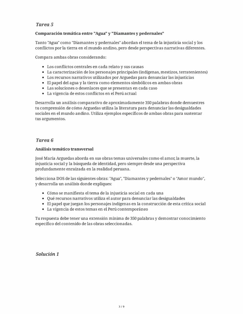 3 June 2025
Análisis Literario de Obras de José María
Arguedas
Tarea 1
Análisis del conflicto cultural en "Warma kuyay"
En el cuento "Warma 