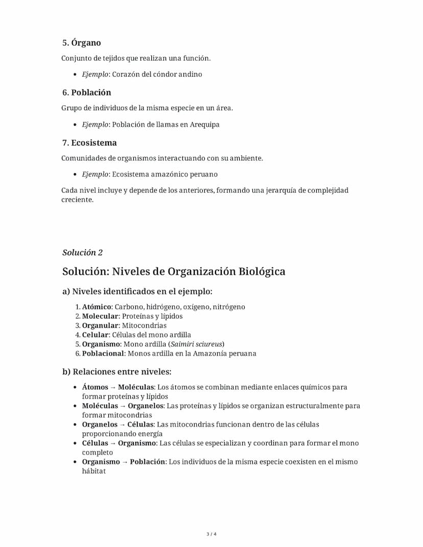 Niveles de Organización Biológica
9 June 2025
Tarea 1
Ordena los siguientes niveles de organización biológica de menor a mayor complejidad y
