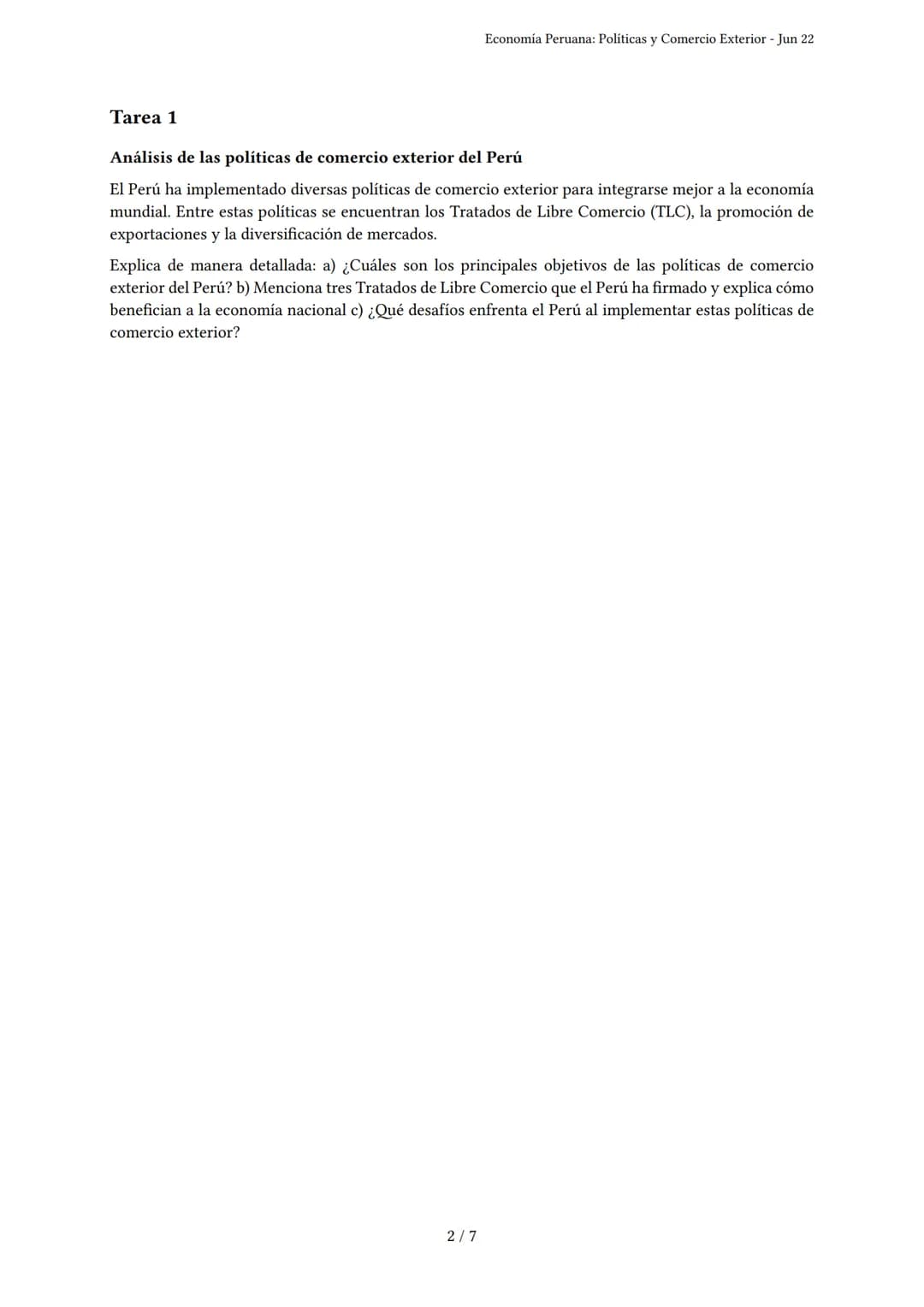 Economía Peruana: Políticas y Comercio Exterior
Generado por Ariana Figueroa Garcia - Jun 22
Descripción: Evalúa políticas, comercio exterio