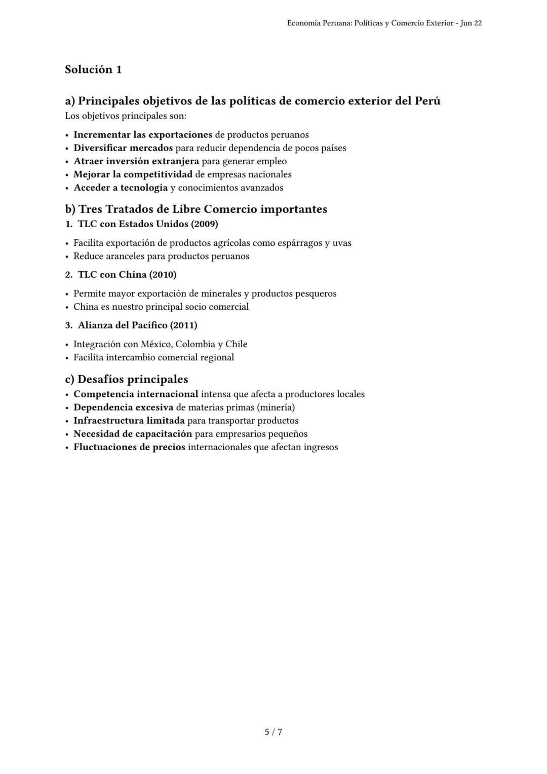 Economía Peruana: Políticas y Comercio Exterior
Generado por Ariana Figueroa Garcia - Jun 22
Descripción: Evalúa políticas, comercio exterio