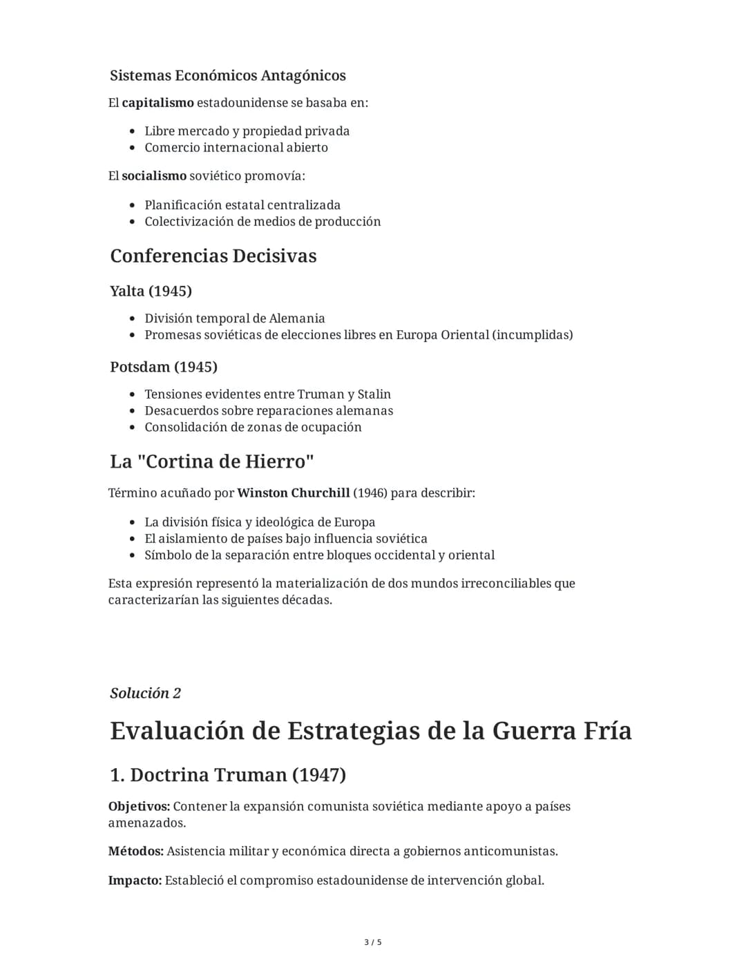 28 May 2025
Guerra Fría: Conflicto Ideológico y Geopolítico
Tarea 1
Análisis de las causas y características de la Guerra Fría
Explica las p