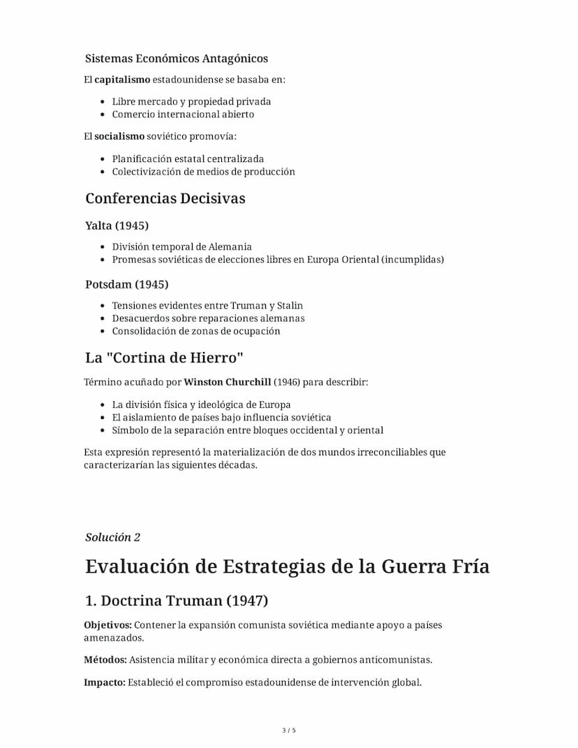 28 May 2025
Guerra Fría: Conflicto Ideológico y Geopolítico
Tarea 1
Análisis de las causas y características de la Guerra Fría
Explica las p