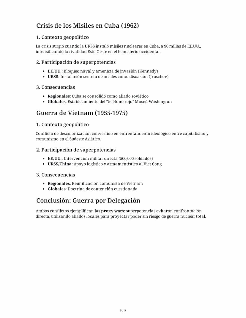 28 May 2025
Guerra Fría: Conflicto Ideológico y Geopolítico
Tarea 1
Análisis de las causas y características de la Guerra Fría
Explica las p