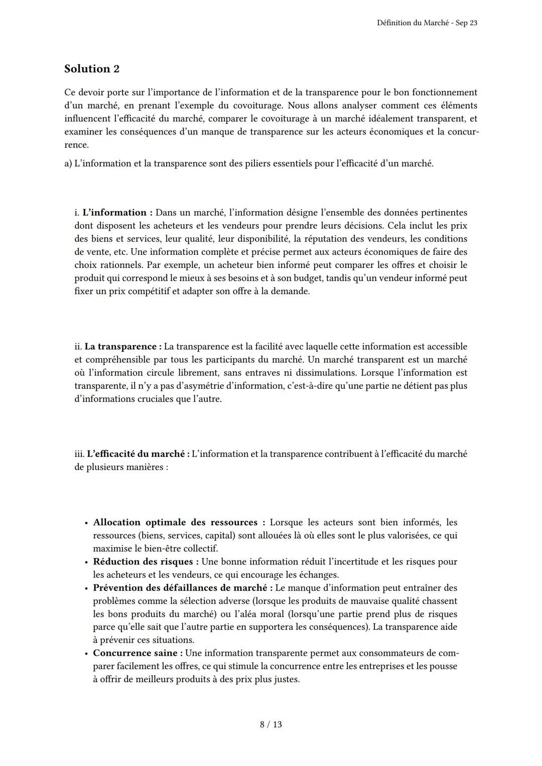# Définition du Marché

Généré par Knowunity.fr - Sep 23

Description: Cet examen couvre la définition, les caractéristiques et les acteurs 