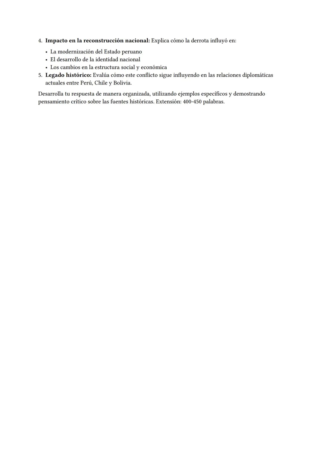 # Historia del Perú: Examen de Conocimientos

Mock Exam Generated by Leonardo Huamani - Jun 12 01:21

Description:

Este examen evalúa el co
