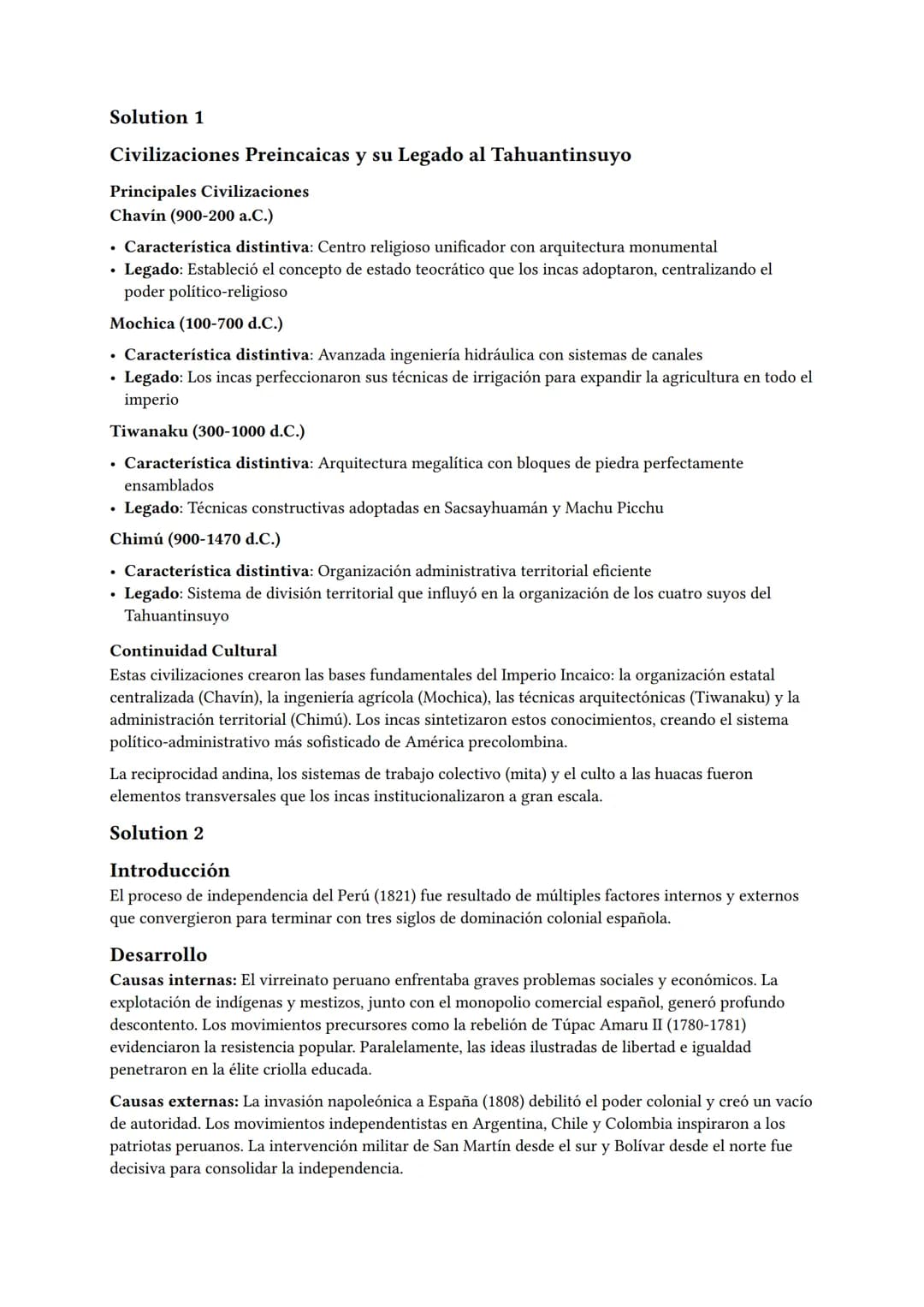 # Historia del Perú: Examen de Conocimientos

Mock Exam Generated by Leonardo Huamani - Jun 12 01:21

Description:

Este examen evalúa el co