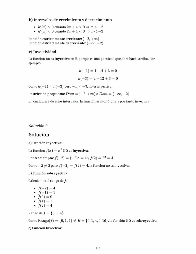 9 June 2025
Análisis de Funciones Reales Especiales
Tarea 1
Dada la función f(x) = 3x - 5, demuestra algebraicamente si esta función es inye