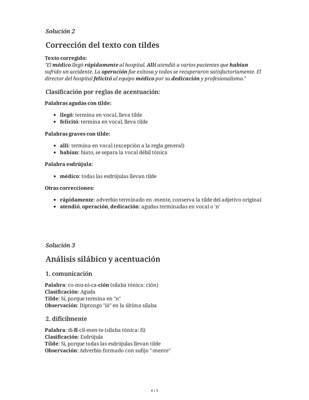 4 June 2025
Acentuación: Agudas, Graves, Esdrújulas y
Sobresdrújulas
Tarea 1
Clasificación de palabras según su acentuación
Clasifica las si
