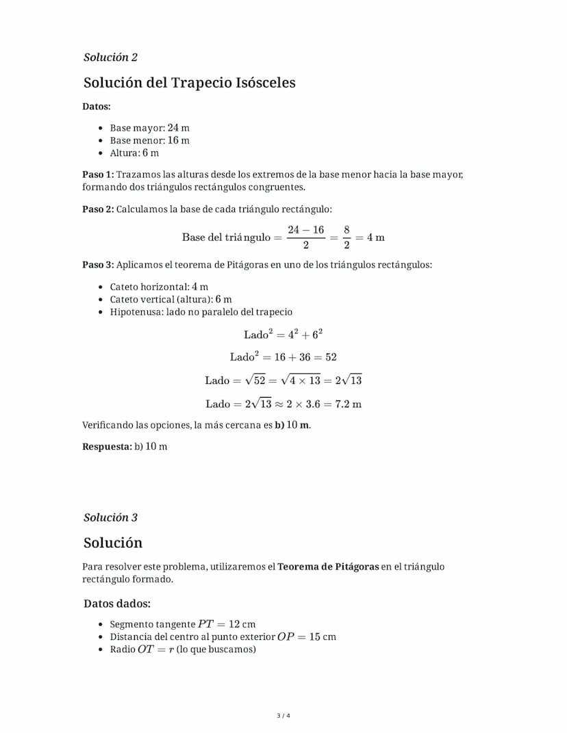 9 June 2025
Geometría: Polígonos, Trapecios, Tangencias y
Perímetros
Tarea 1
Un polígono regular tiene 12 lados. Calcula la medida de cada á