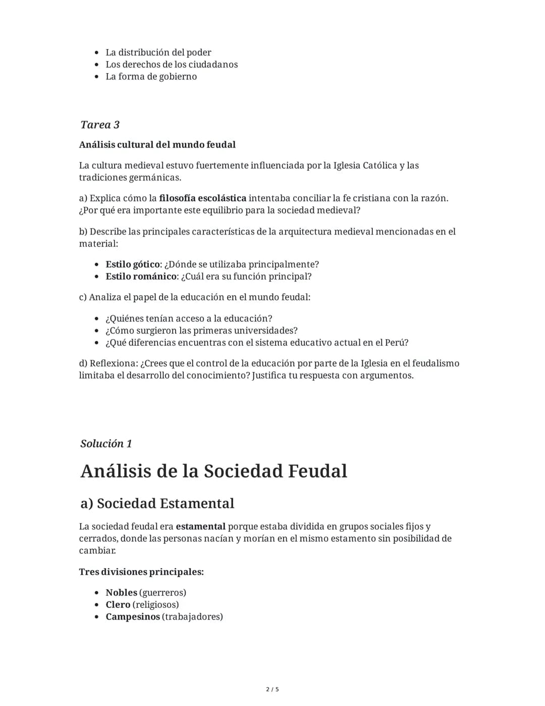 --- OCR Start ---
Sociedad y Cultura en la Edad Media
3 June 2025
Tarea 1
Análisis de la organización social feudal
Observa el esquema de or