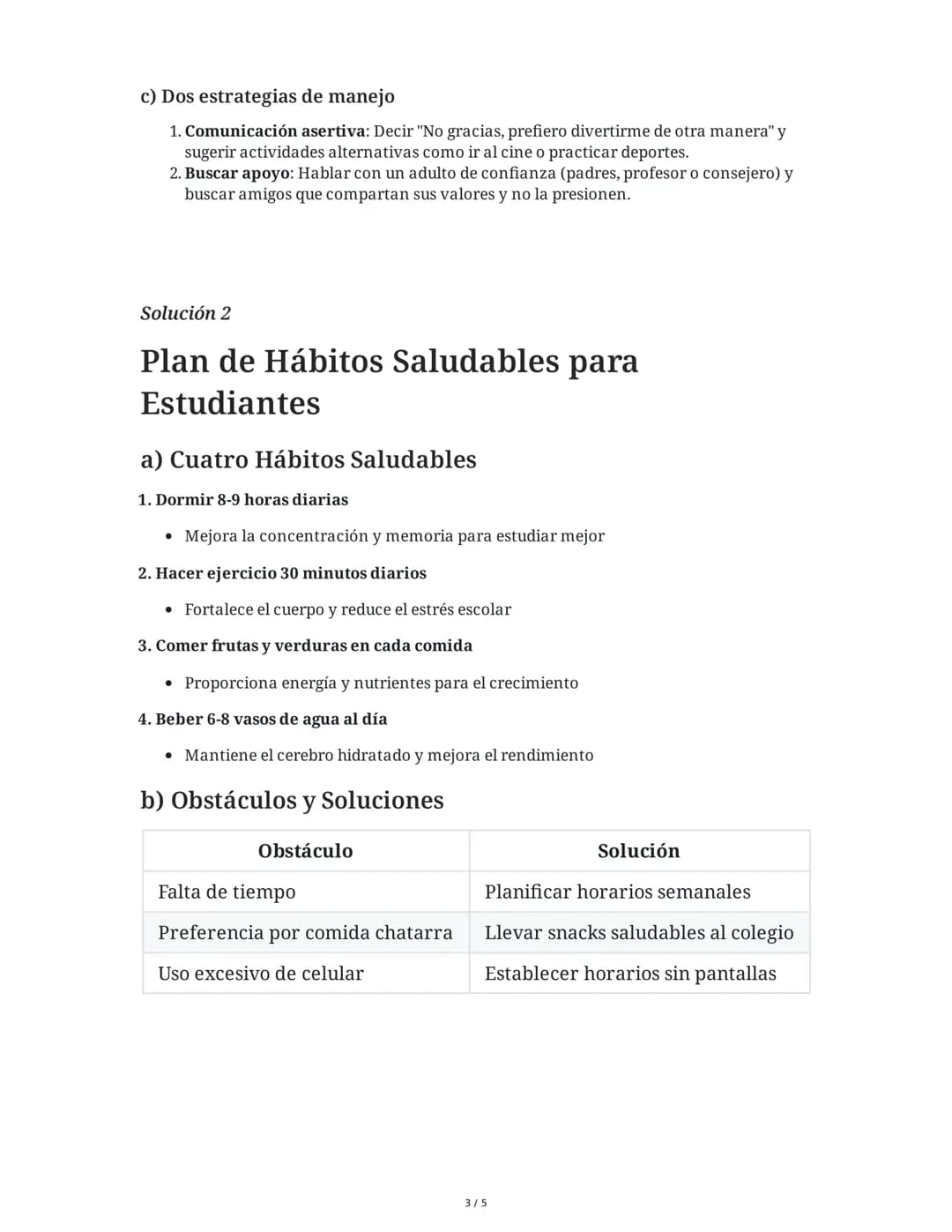 29 May 2025
Desarrollo Personal y Ciudadanía: Decisiones y
Bienestar
Tarea 1
Análisis de situaciones de riesgo y toma de decisiones
María es