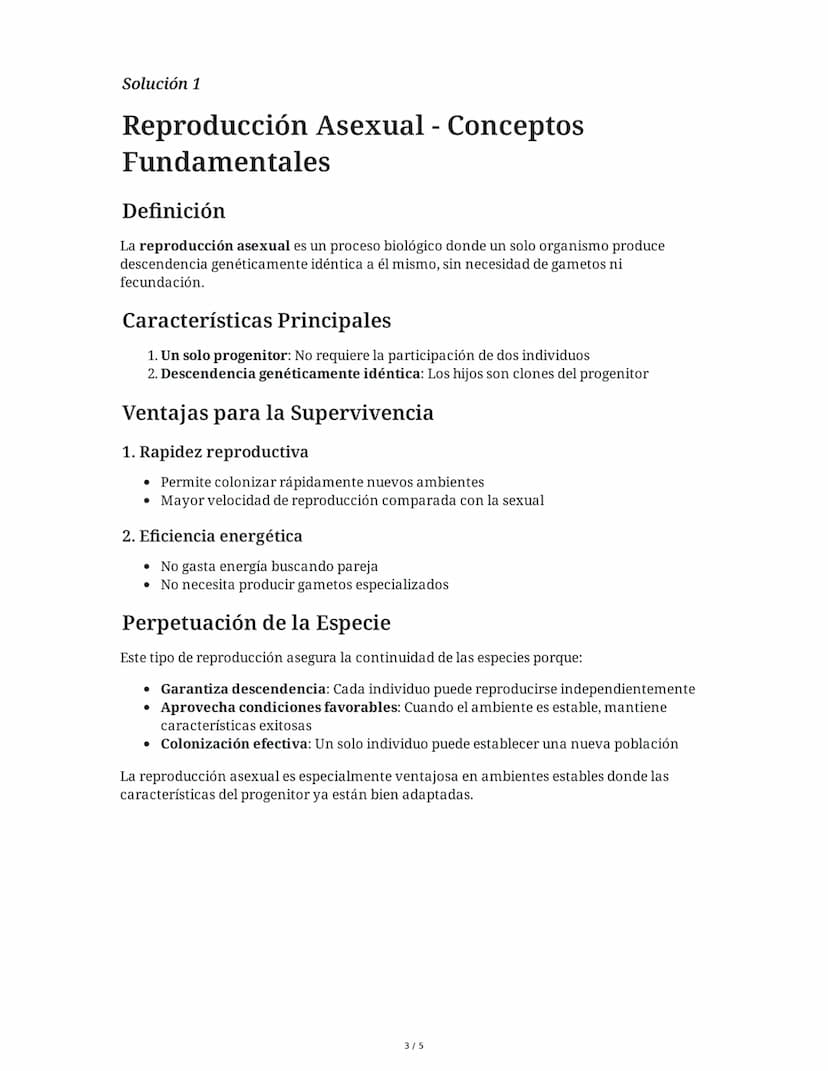 10 June 2025
Reproducción Sexual y Asexual: Tipos y
Procesos
Tarea 1
Reproducción Asexual - Conceptos Fundamentales
Explica qué es la reprod