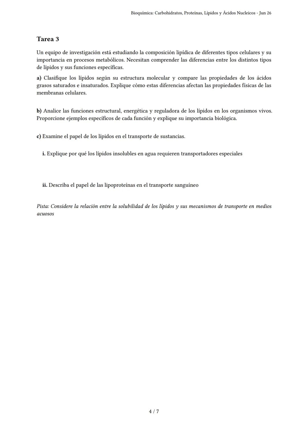 Bioquímica: Carbohidratos, Proteínas, Lípidos y Ácidos
Nucleicos
Generado por Michel Martinez Heredia - Jun 26
Descripción: Evalúa tu compre