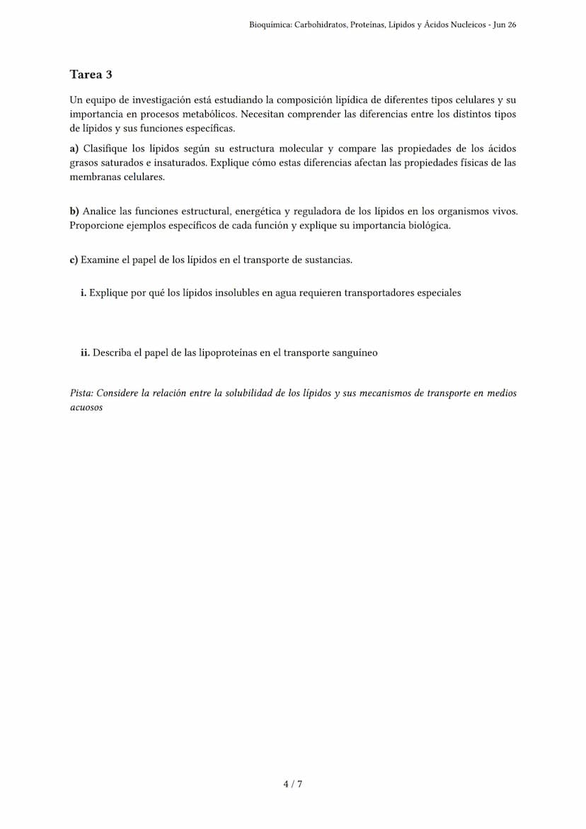 Bioquímica: Carbohidratos, Proteínas, Lípidos y Ácidos
Nucleicos
Generado por Michel Martinez Heredia - Jun 26
Descripción: Evalúa tu compre