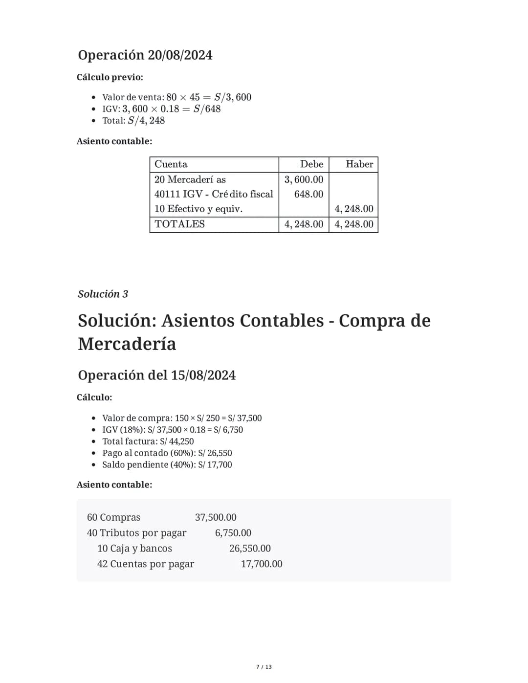 5 June 2025
Asientos Contables de Compra: Mercadería y
Materia Prima
Tarea 1
La empresa INNOVACIÓN TECH S.R.L. realiza las siguientes operac